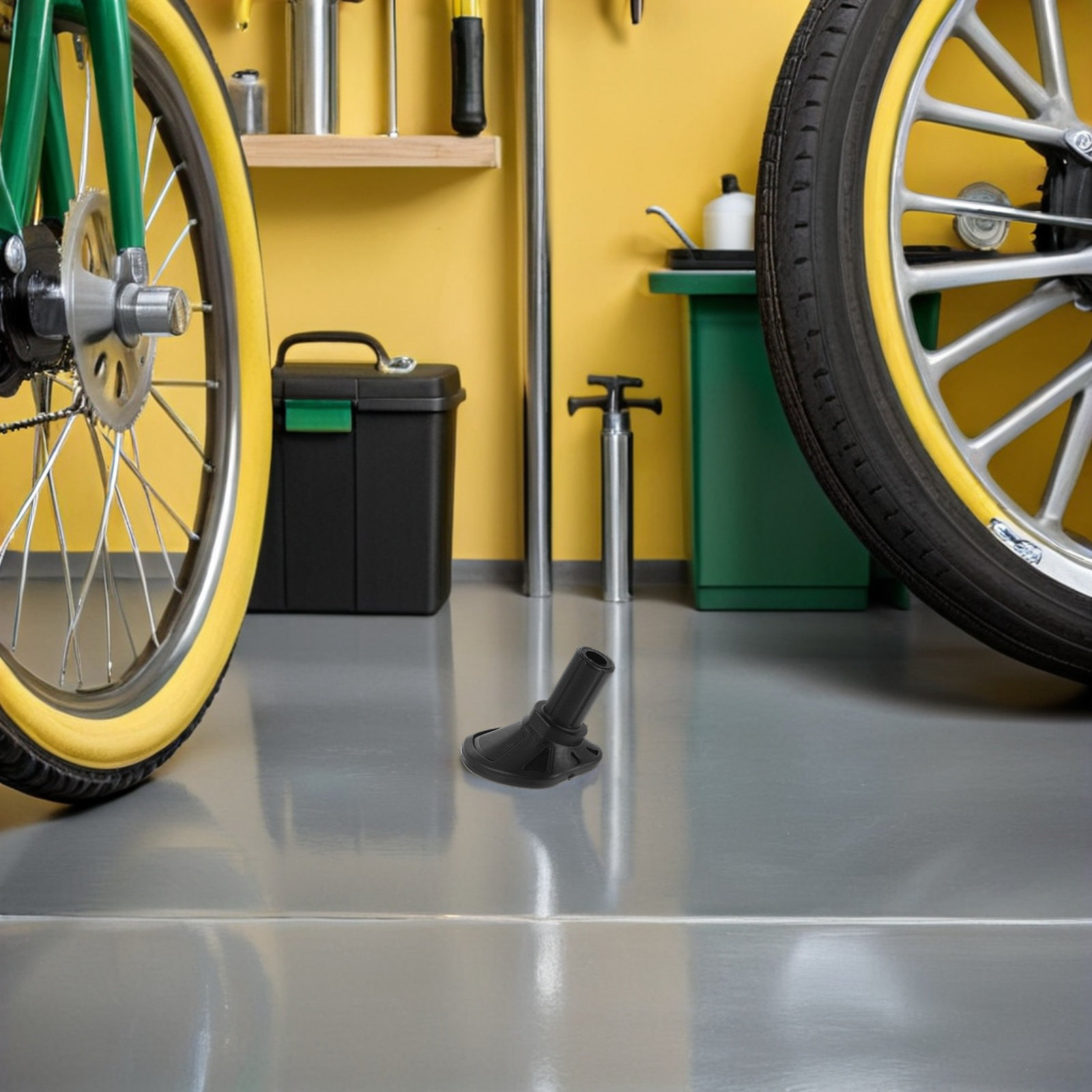 Outdoor Sport Using A Bike - Motorcycle Kickstand Pad Stand Coaster Plate