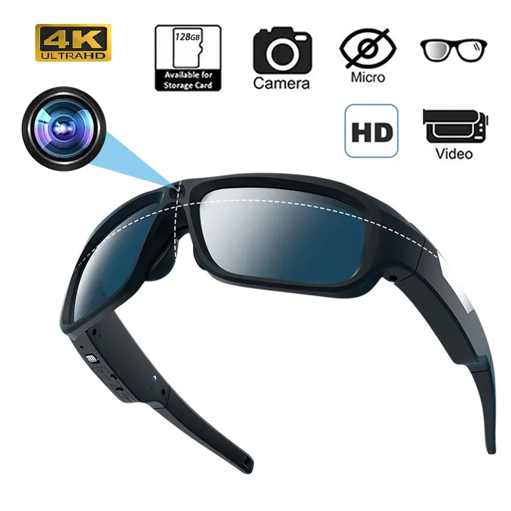 Outdoor Sport Glasses - 4K HD Smart Glasses Camera Mini