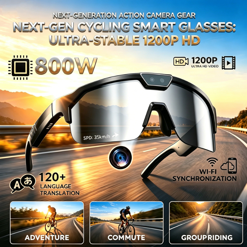 2026 Cycling Glasses with 800W - огляд і ціна Outdoor Sport Glasses