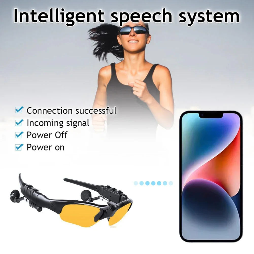 5.0 Stereo Earphones Wireless  - огляд і ціна Outdoor Sport Glasses
