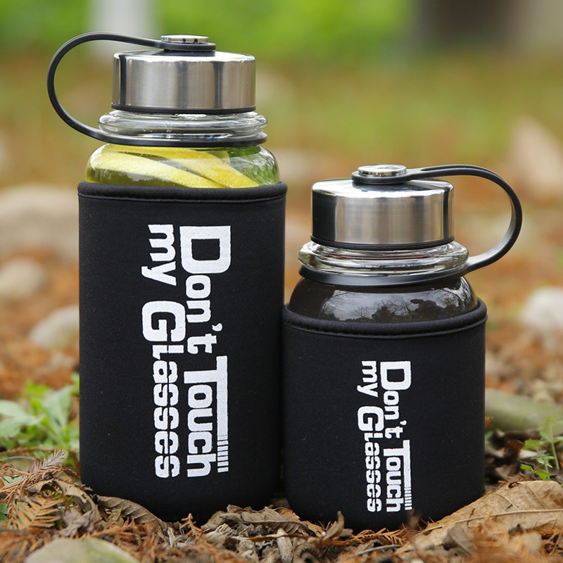 Portable 1000ml Glass Sports W - огляд і ціна Outdoor Sport Glass Water Bottle
