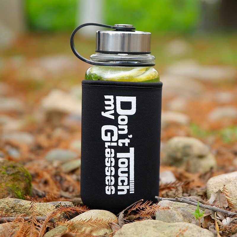 Portable 1000ml Glass Sports W - огляд і ціна Outdoor Sport Glass Water Bottle