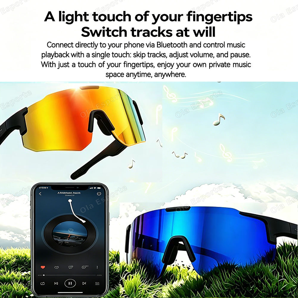 2026 New Bluetooth Sunglasses  - огляд і ціна Outdoor Sport Glasses