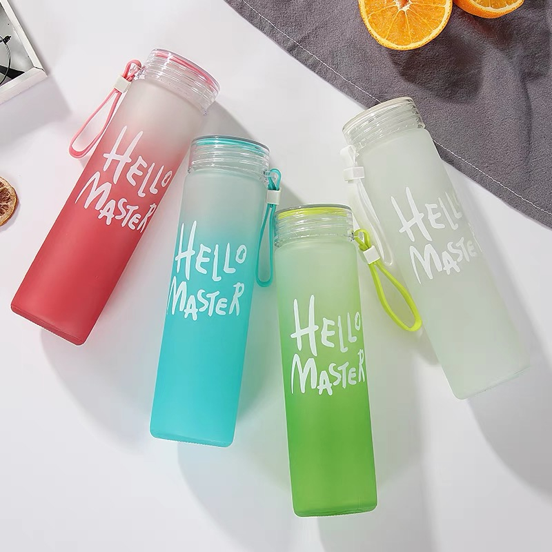350ml Sport  Silicone Letter T - огляд і ціна Outdoor Sport Glass Water Bottle