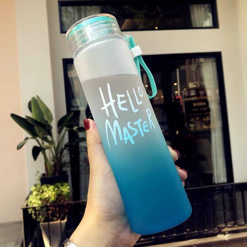350ml Sport  Silicone Letter T - огляд і ціна Outdoor Sport Glass Water Bottle